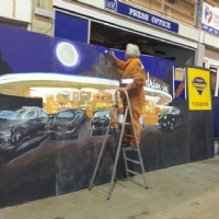 Building the stand - hand painting